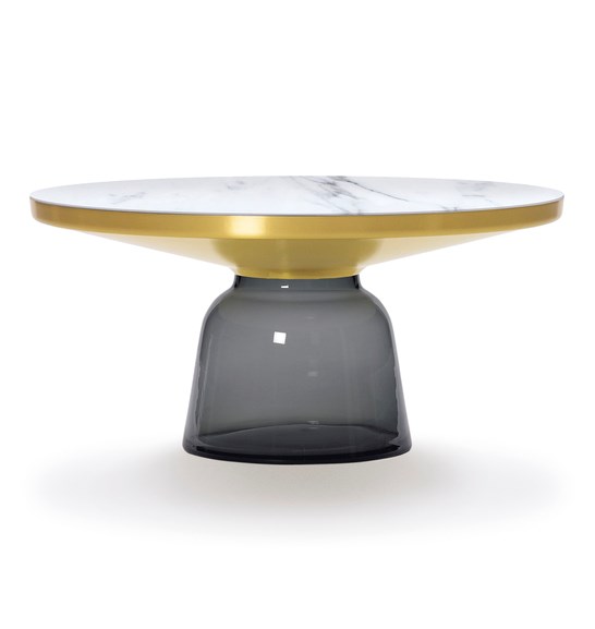 Classicon Bell Coffee Table Brass Grey Marble White 1X 546