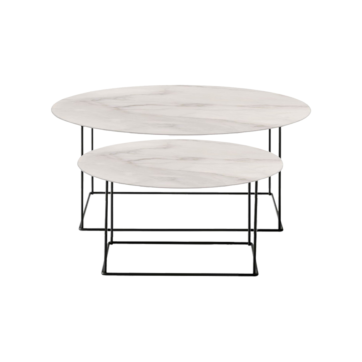 Fat Fat Outdoor Small Tables - set of 2 - white porcelain, by Patricia ...