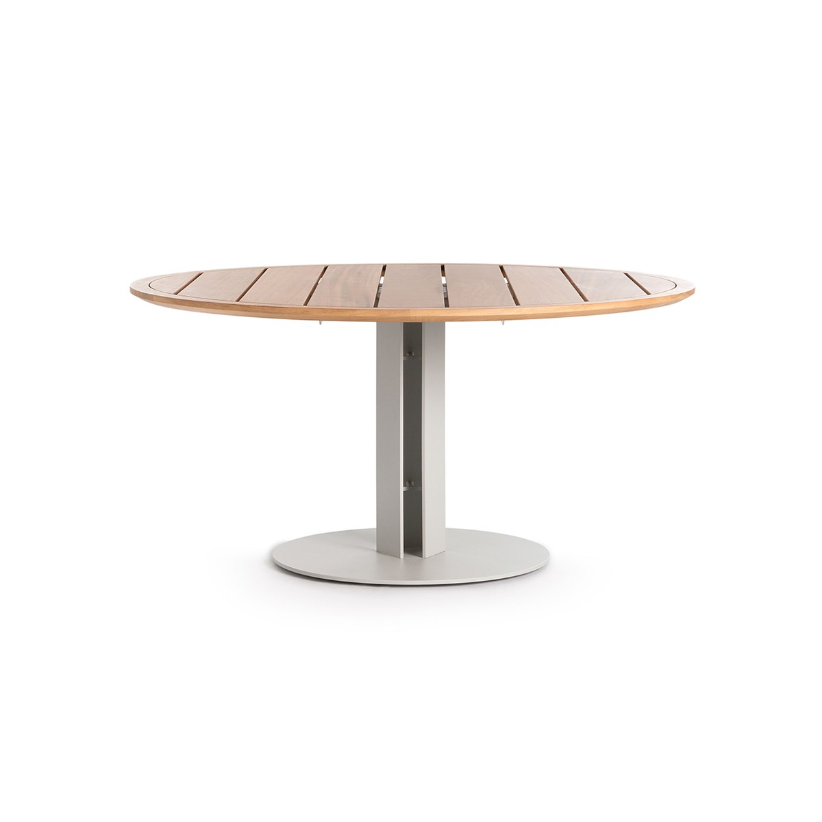 Isla Silver Dining Table D150 Front