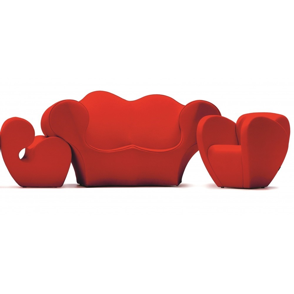 Upholstered Sofa Moroso Double Soft Big Easy Design Ron Arad