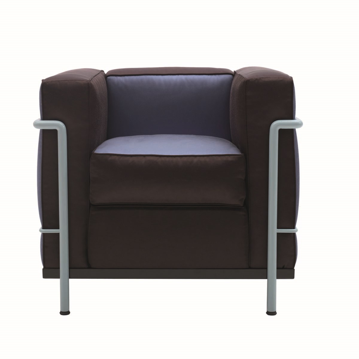 Cassina Perriand Lc2 Armchairs Brown Blue