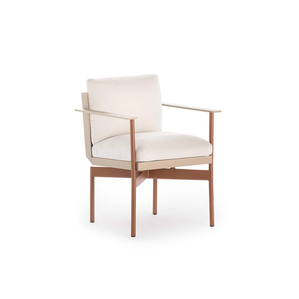 Onde Dining Armchair Sand Copper 45