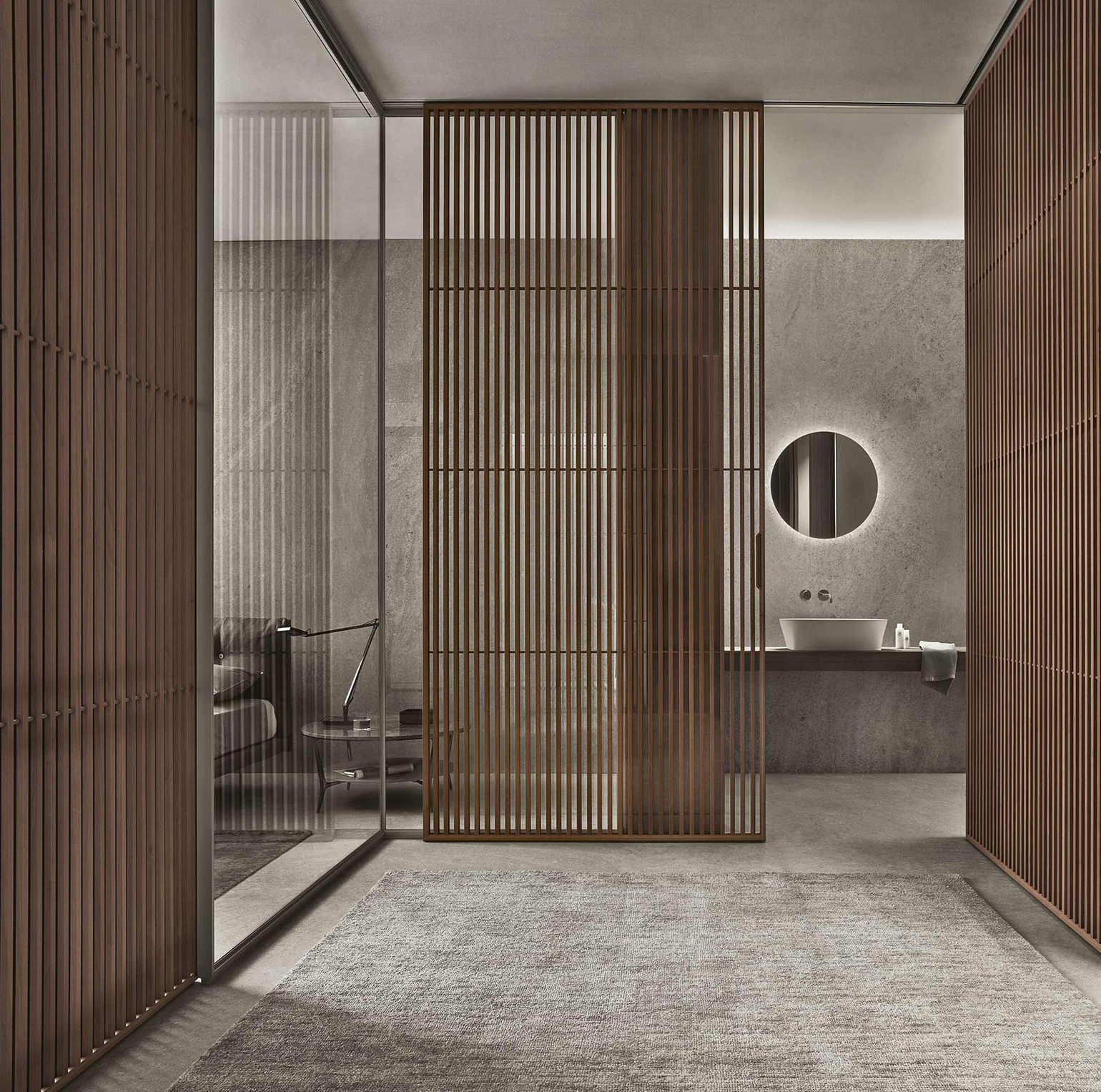 Spazio Wall Partition System, by Giuseppe Bavuso - Rimadesio