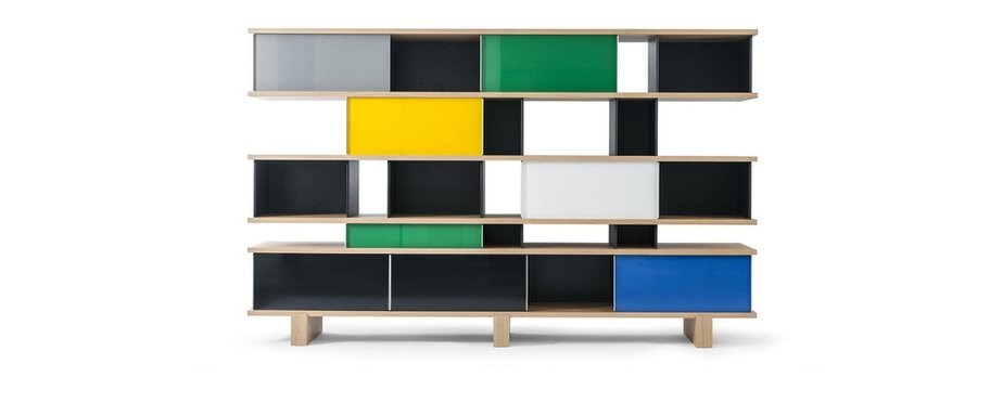 Nuage Shelving Unit In Wood And Aluminium By Charlotte Perriand For Cassina 2