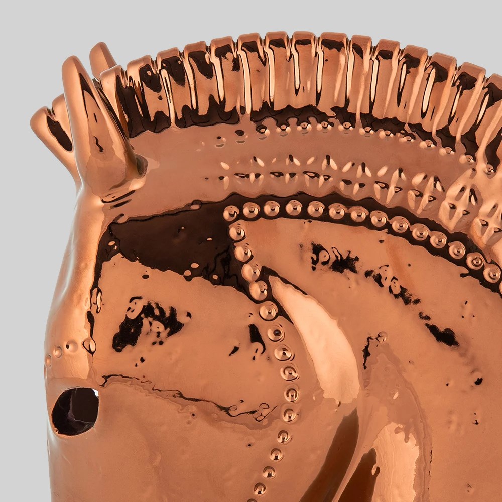 Rimini Blu Horse Head Figure Copper 922991