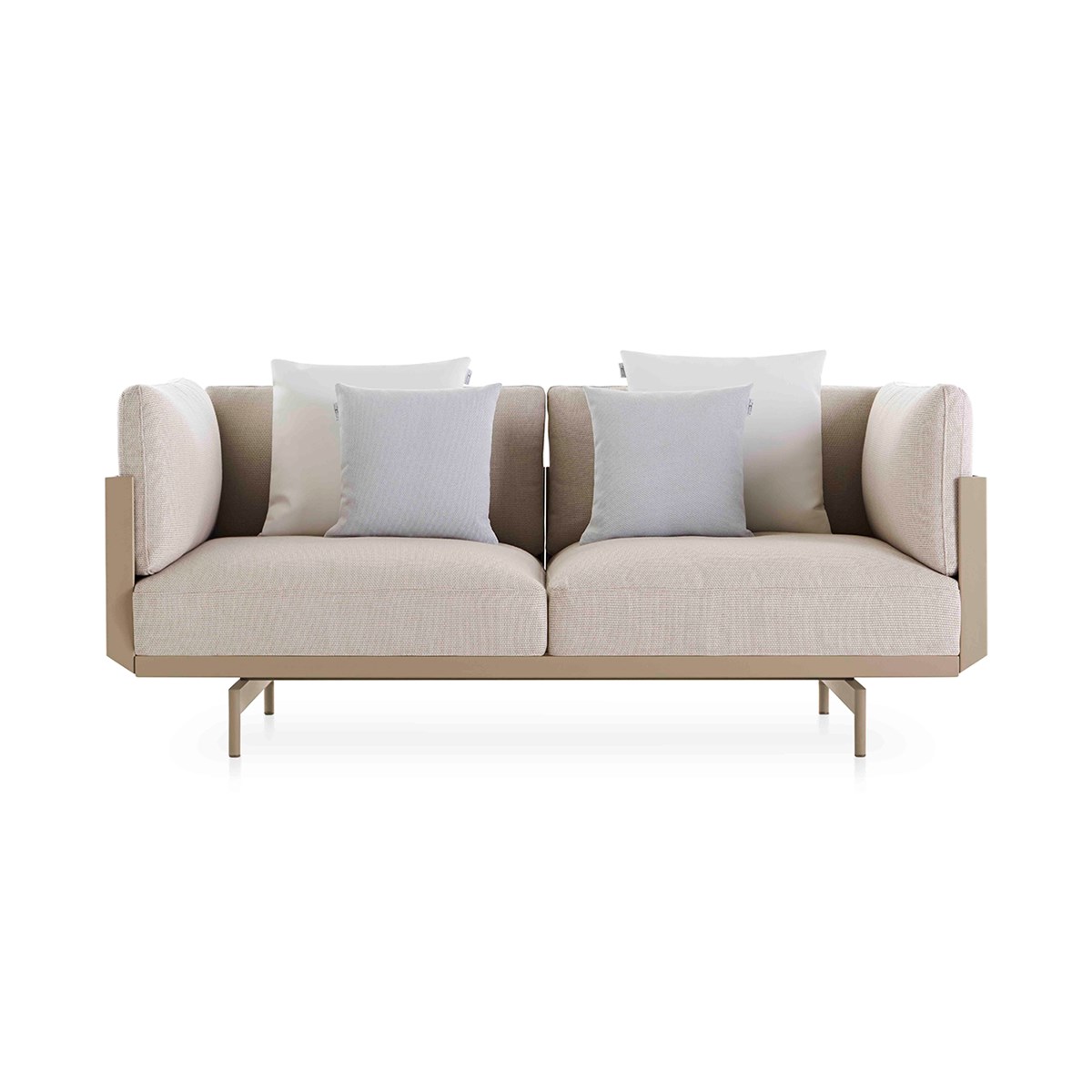 Onde 2 Seat Sofa Sand Majestic River Front (1)
