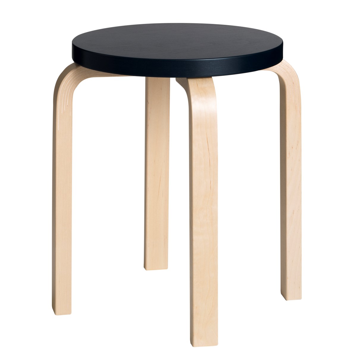 1846746 Stool E60 Clear Lacquer Black Top Master