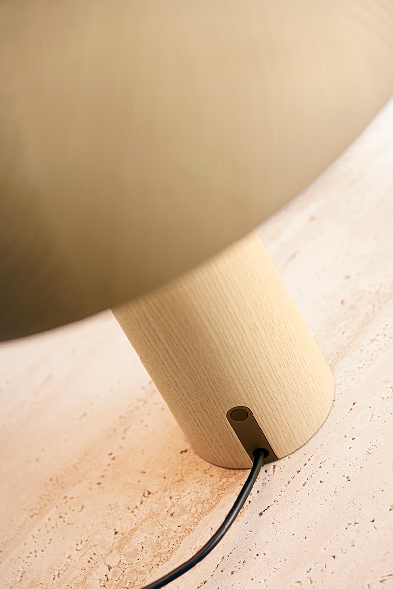 Classicon Forma Table Lamp Oak Detail Switch Photo Breidtlr