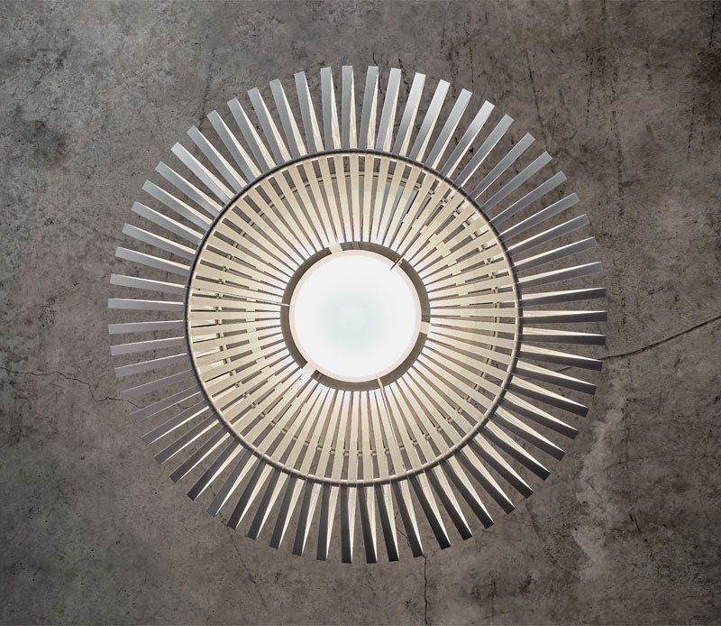 V Floor Lamp White VV03 By Hector Serrano Detail