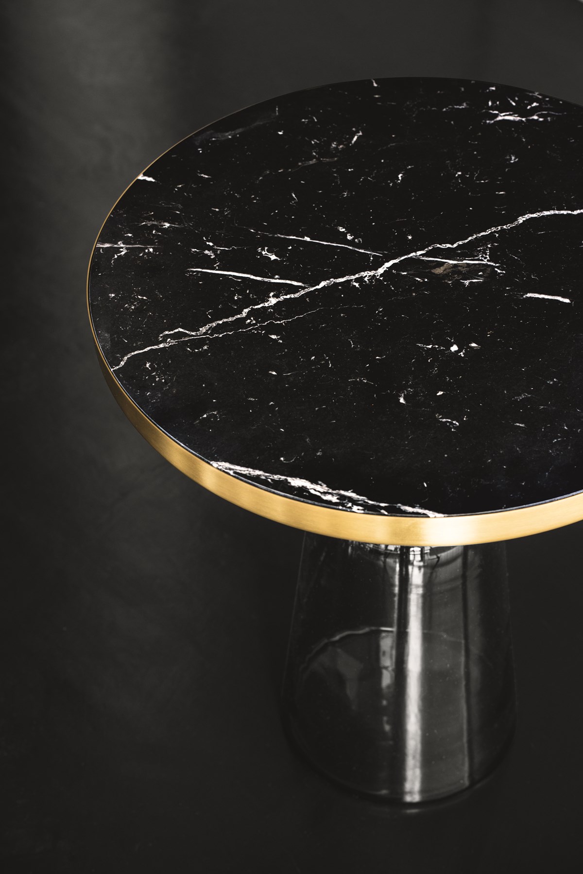 Classicon Bell Side Table Marble Nero Marquina Matte Photo Hassos