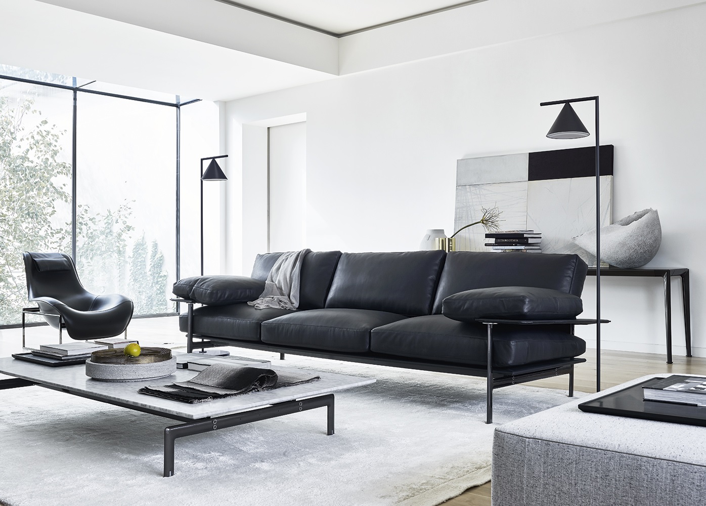 Diesis Low Table - Carrara White Marble, by Antonio Citterio