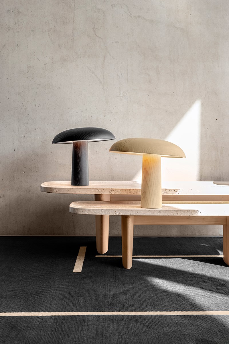 Classicon Monolith Rug Materia Coffee Side Table Forma Table Lamp Black Oak Photo Breidtlr